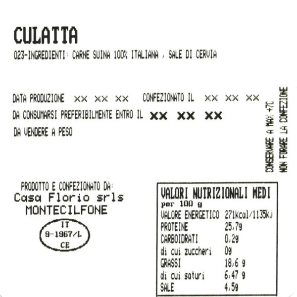 culatta26022021.jpg Culatello (affettato) · ca. 150 g