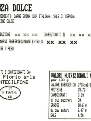 Filetto dolce (affettato) · ca. 150 g