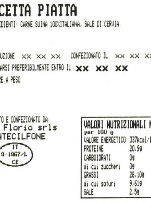 Pancetta piatta · ca. 200 g